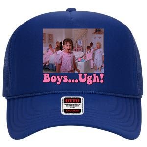 Boy Ugh Funny Valentine Little Rascals High Crown Mesh Back Trucker Hat