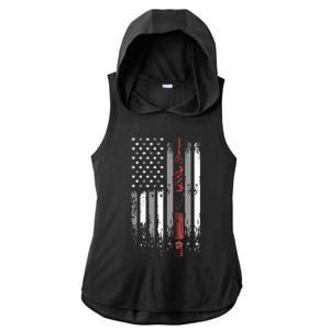 Barber Us Flag Hairdresser Hairstylist Barbershop Barber Ladies PosiCharge Tri-Blend Wicking Draft Hoodie Tank