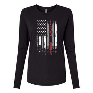 Barber Us Flag Hairdresser Hairstylist Barbershop Barber Womens Cotton Relaxed Long Sleeve T-Shirt