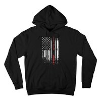 Barber Us Flag Hairdresser Hairstylist Barbershop Barber Hoodie