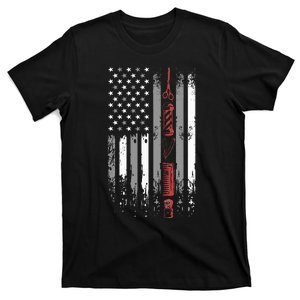 Barber Us Flag Hairdresser Hairstylist Barbershop Barber T-Shirt