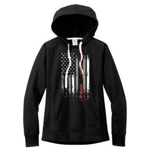 Barber Us Flag Hairdresser Hairstylist Barbershop Barber Women's Fleece Hoodie