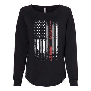 Barber Us Flag Hairdresser Hairstylist Barbershop Barber Womens California Wash Sweatshirt