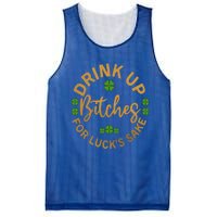 Bitches Up Funny St Patricks Day Meaningful Gift Mesh Reversible Basketball Jersey Tank