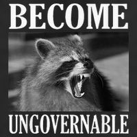 Become Ungovernable Funny Raccoon Face Meme 15oz Campfire Ceramic Mug