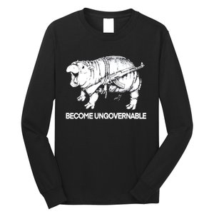 Become Ungovernable Funny Moodeng Long Sleeve Shirt