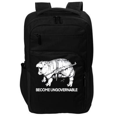 Become Ungovernable Funny Moodeng Impact Tech Backpack