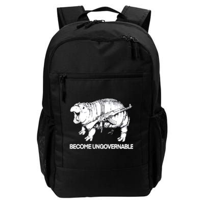 Become Ungovernable Funny Moodeng Daily Commute Backpack