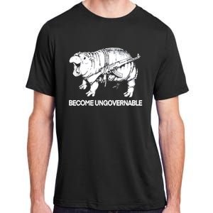 Become Ungovernable Funny Moodeng Adult ChromaSoft Performance T-Shirt