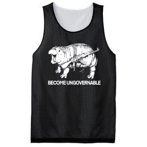 Become Ungovernable Funny Moodeng Mesh Reversible Basketball Jersey Tank