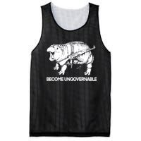 Become Ungovernable Funny Moodeng Mesh Reversible Basketball Jersey Tank