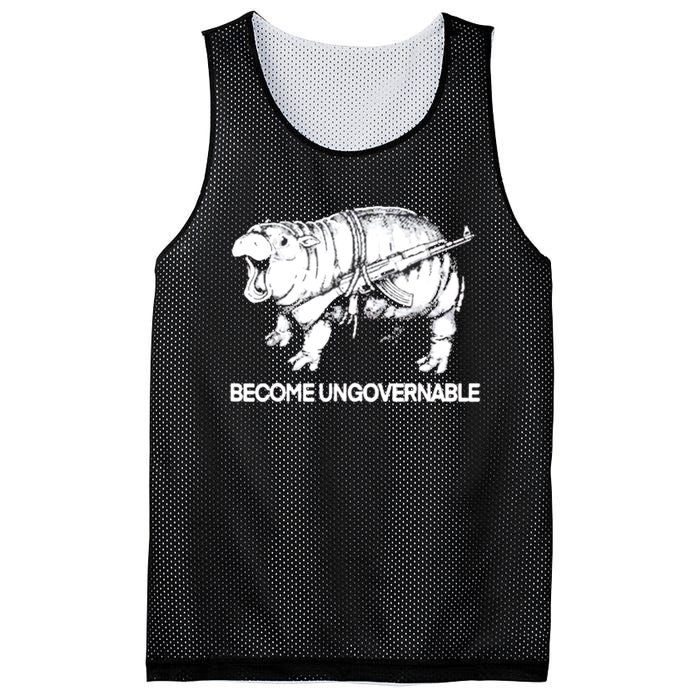 Become Ungovernable Funny Moodeng Mesh Reversible Basketball Jersey Tank