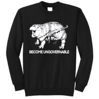 Become Ungovernable Funny Moodeng Tall Sweatshirt