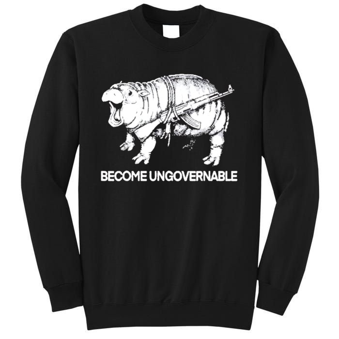 Become Ungovernable Funny Moodeng Tall Sweatshirt