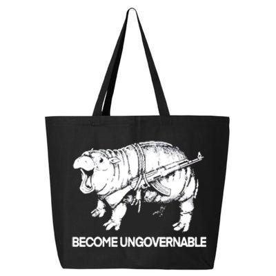 Become Ungovernable Funny Moodeng 25L Jumbo Tote