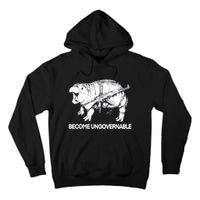 Become Ungovernable Funny Moodeng Tall Hoodie