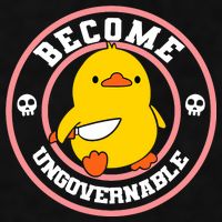 Become Ungovernable Funny Duck Knife Funny Duck Meme Quote  Ladies PosiCharge Tri-Blend Wicking Tank