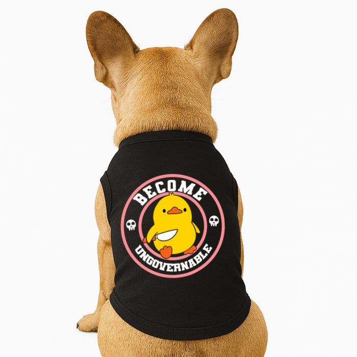 Become Ungovernable Funny Duck Knife Funny Duck Meme Quote  Doggie Tank
