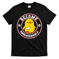 Become Ungovernable Funny Duck Knife Funny Duck Meme Quote  T-Shirt