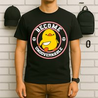 Become Ungovernable Funny Duck Knife Funny Duck Meme Quote  T-Shirt
