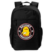 Become Ungovernable Funny Duck Knife Funny Duck Meme Quote  Backpack