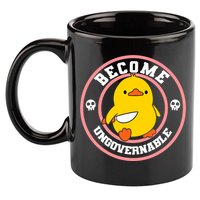 Become Ungovernable Funny Duck Knife Funny Duck Meme Quote  11oz C Handle Ceramic Mug