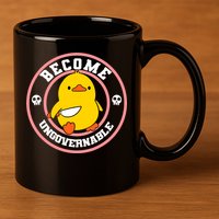 Become Ungovernable Funny Duck Knife Funny Duck Meme Quote  11oz C Handle Ceramic Mug