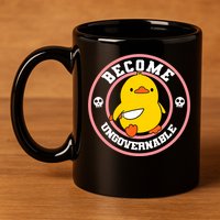 Become Ungovernable Funny Duck Knife Funny Duck Meme Quote  11oz C Handle Ceramic Mug