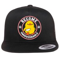 Become Ungovernable Funny Duck Knife Funny Duck Meme Quote  Flatbill Hat
