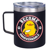 Become Ungovernable Funny Duck Knife Funny Duck Meme Quote  12oz Stainless Steel Coffee Mug