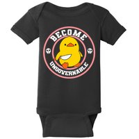 Become Ungovernable Funny Duck Knife Funny Duck Meme Quote  Baby Bodysuit