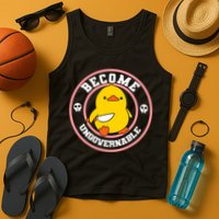 Become Ungovernable Funny Duck Knife Funny Duck Meme Quote  Tank Top