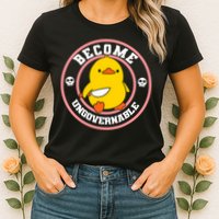 Become Ungovernable Funny Duck Knife Funny Duck Meme Quote  Womens T-Shirt