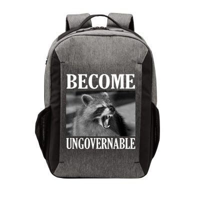 Become Ungovernable Funny Raccoon Face Meme Vector Backpack