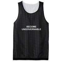Become Ungovernable Funny Quote Mesh Reversible Basketball Jersey Tank