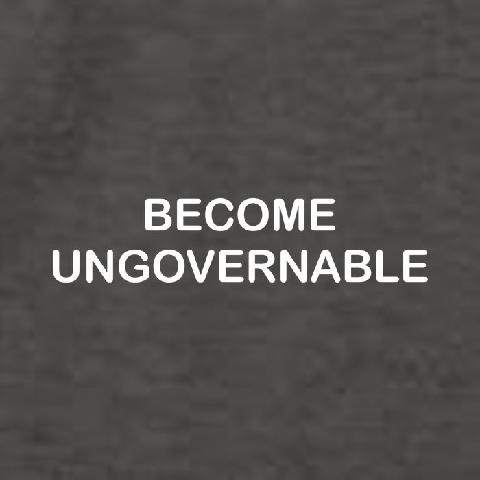 Become Ungovernable Funny Quote Vector Backpack