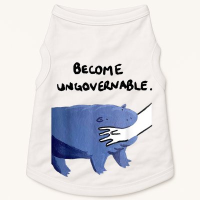Become Ungovernable Funny Baby Hippo Moo Deng Funny Saying Doggie Tank
