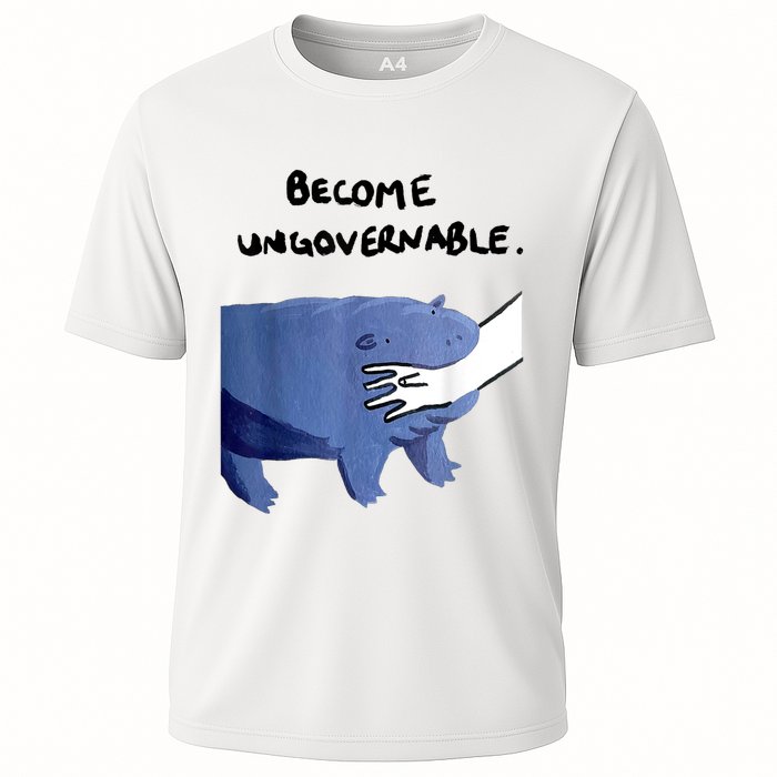 Become Ungovernable Funny Baby Hippo Moo Deng Funny Saying Performance Shirt