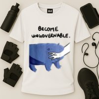 Become Ungovernable Funny Baby Hippo Moo Deng Funny Saying Performance Shirt