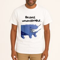 Become Ungovernable Funny Baby Hippo Moo Deng Funny Saying Tall T-Shirt