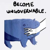 Become Ungovernable Funny Baby Hippo Moo Deng Funny Saying Sustainable Bucket Hat