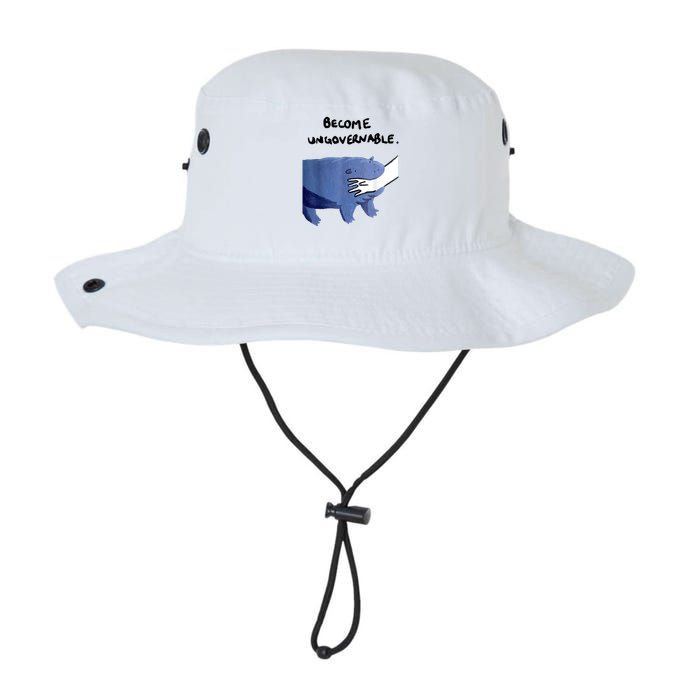 Become Ungovernable Funny Baby Hippo Moo Deng Funny Saying Bucket Hat