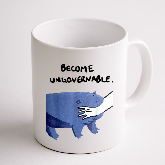 Become Ungovernable Funny Baby Hippo Moo Deng Funny Saying Mug
