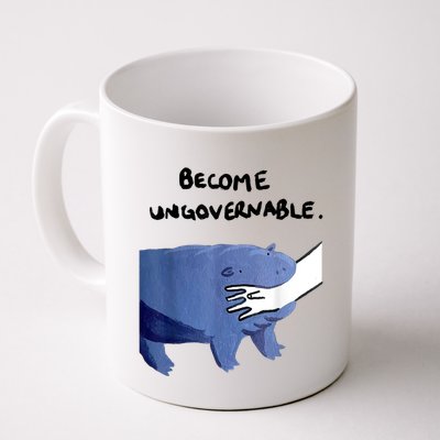 Become Ungovernable Funny Baby Hippo Moo Deng Funny Saying Mug