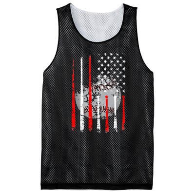 Baseball Usa Flag American Flag Vintage Mesh Reversible Basketball Jersey Tank