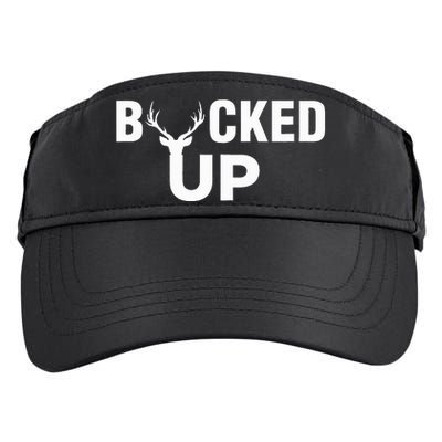 Bucked Up Funny Deer Hunter Adult Drive Performance Visor