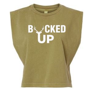 Bucked Up Funny Deer Hunter Garment-Dyed Women's Muscle Tee