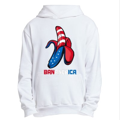 Banana Us Flag Patriotic America Party Funny Fruit Costume Urban Pullover Hoodie