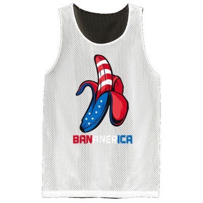 Banana Us Flag Patriotic America Party Funny Fruit Costume Mesh Reversible Basketball Jersey Tank