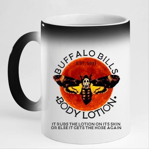 Buffalo Bill Body Lotion 11oz Black Color Changing Mug